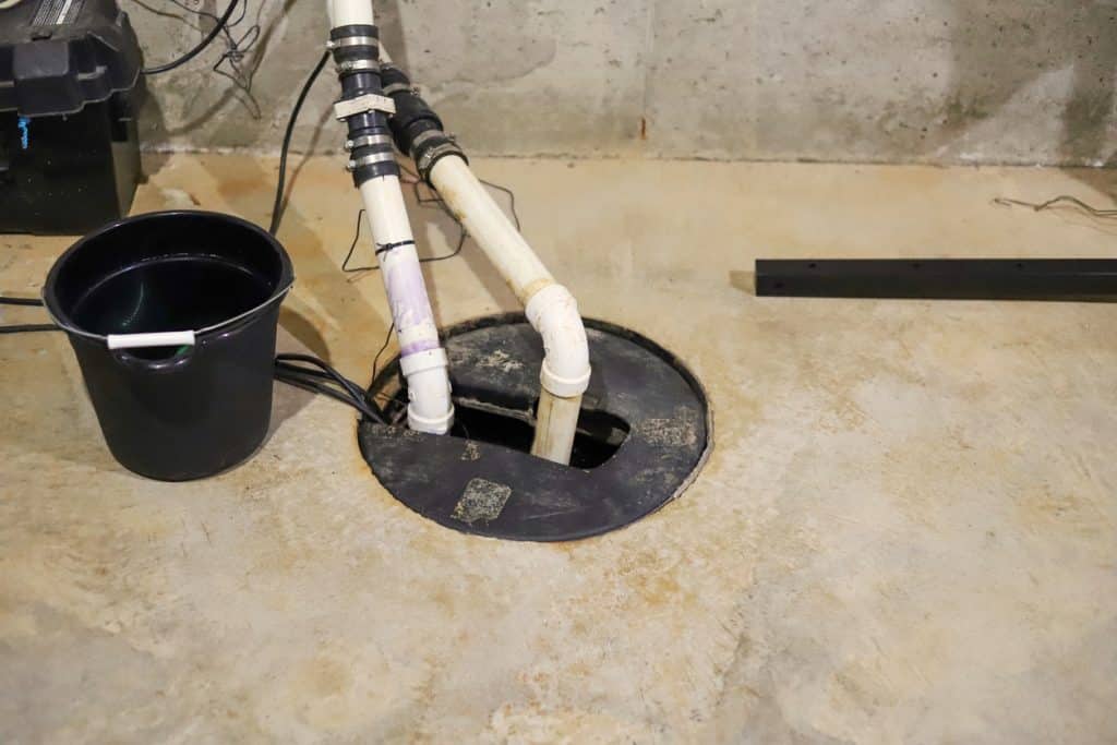 sump pump in basement